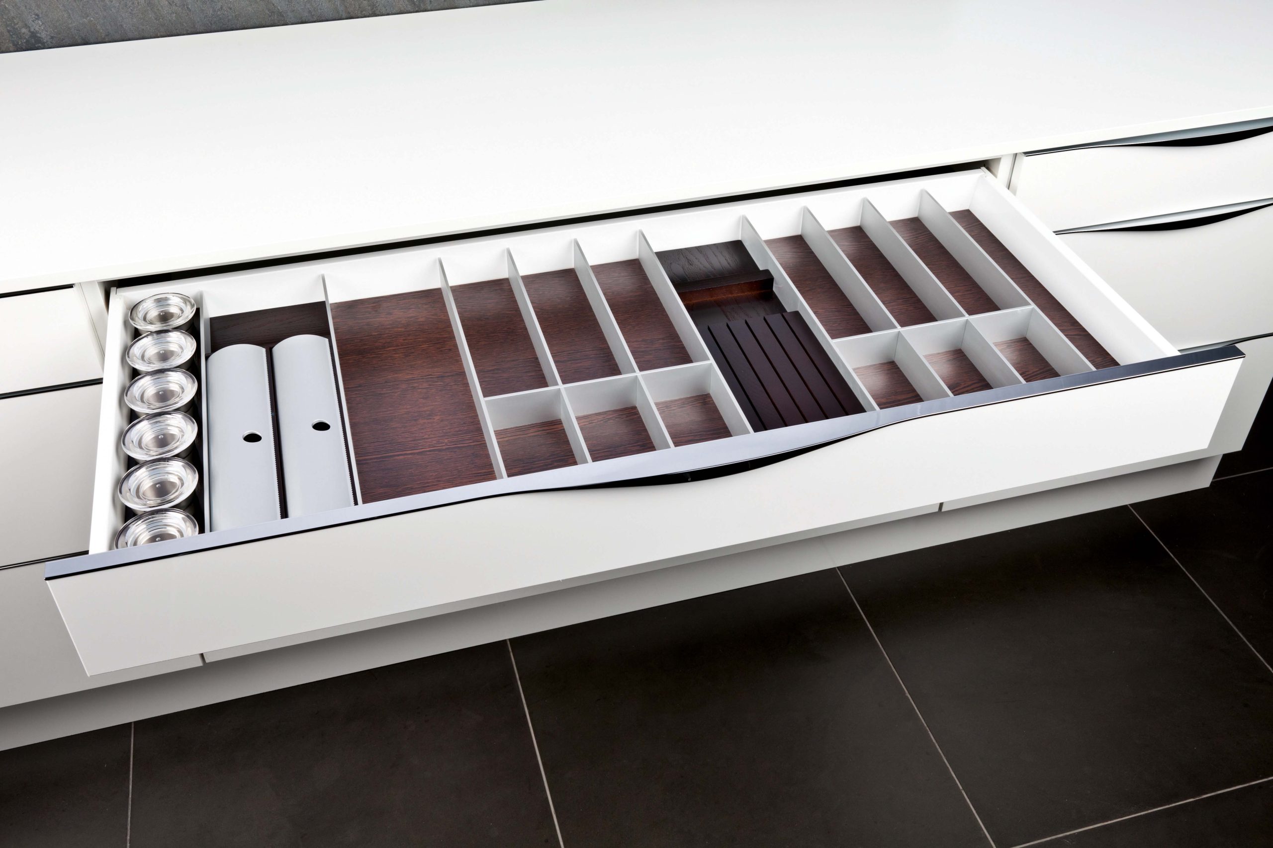 Besteckeinsatz Schubladensystem 120cm breite Lade